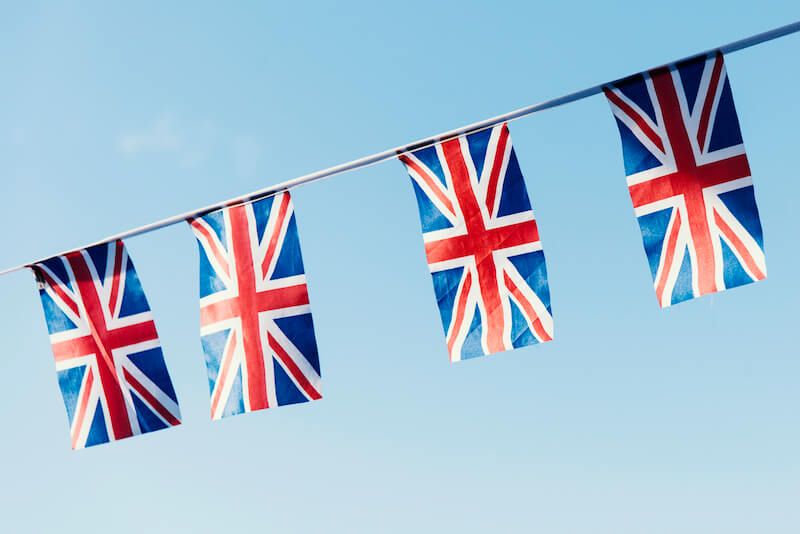 banderines bandera Inglaterra