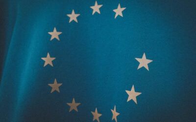 bandera UE sin la estrella de Inglaterra Brexit